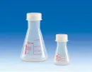 Erlenmeyer flasks PMP with PP screw cap