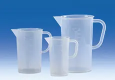 Volume Measurement  Graduated beakers, PP, Raised  scale 1 graduated