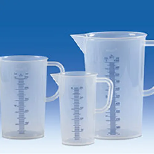 Volume Measurement  Graduated beakers, PP, blue raised scale 1 graduated_blue_scale