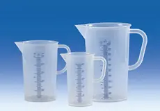 Volume Measurement  Graduated beakers, PP, blue raised scale 1 graduated_blue_scale