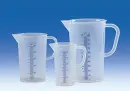 Graduated beakers PP blue raised scale