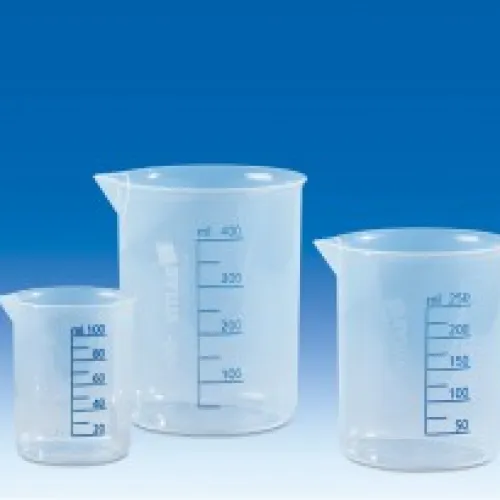 Volume Measurement  Griffin beakers, PP, raised blue scale 1 griffin_beakers