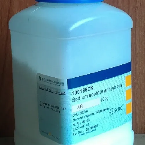 SCRC Sodium acetate Anhydrous Cat. 100188CK Packing : 100 gr 1 sodium_acetate_anhydrate